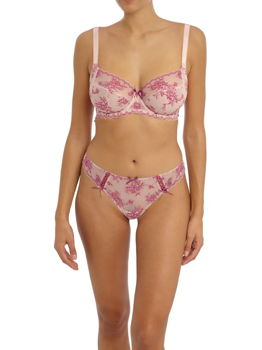 Offbeat Decadence Side Support Bra - Vintage Rose