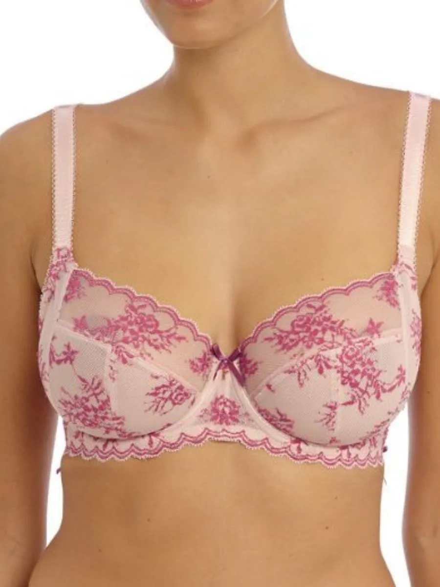 Offbeat Decadence Side Support Bra - Vintage Rose