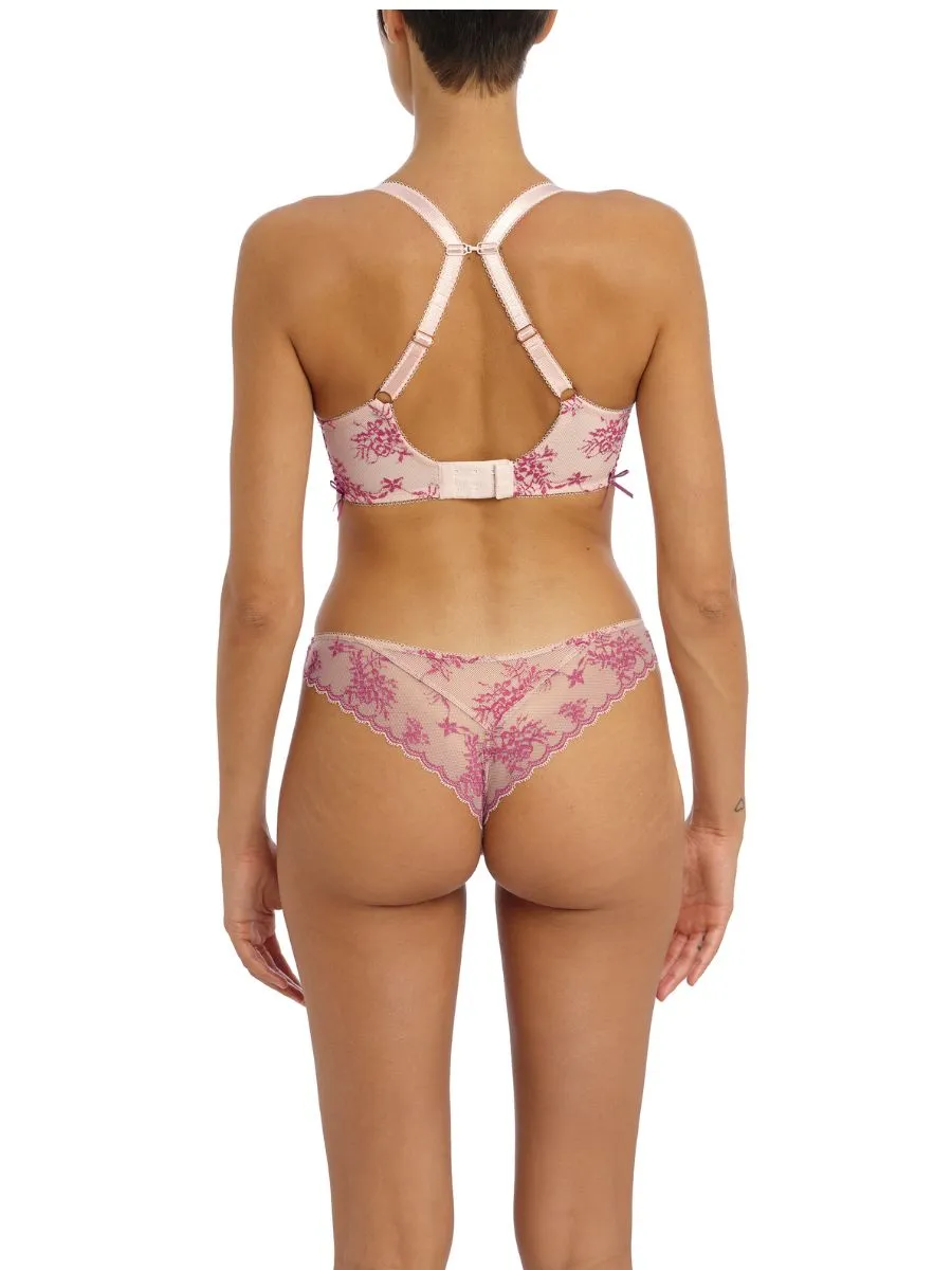 Offbeat Decadence Side Support Bra - Vintage Rose
