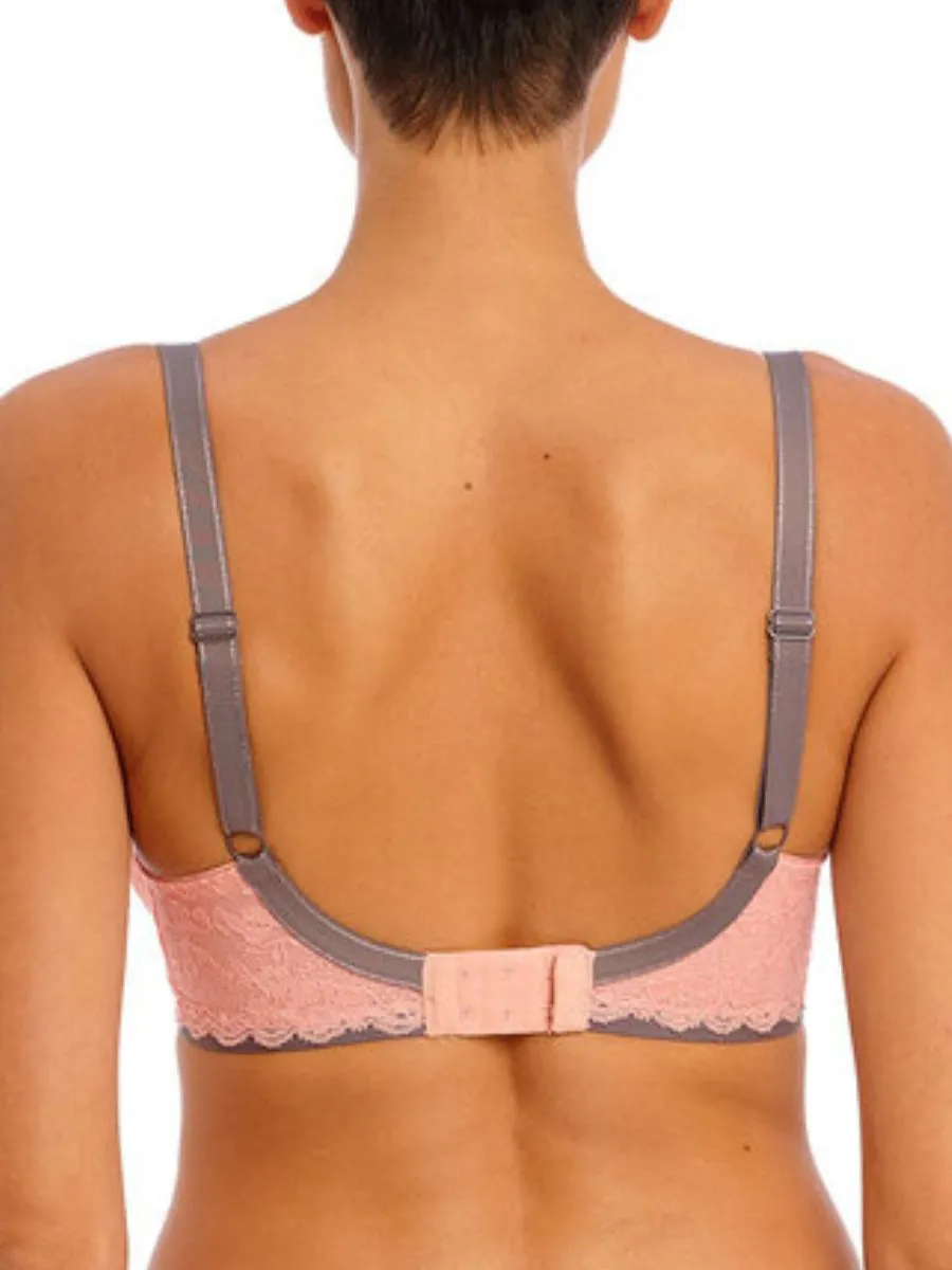 Offbeat Padded Half Cup Bra - Rosehip