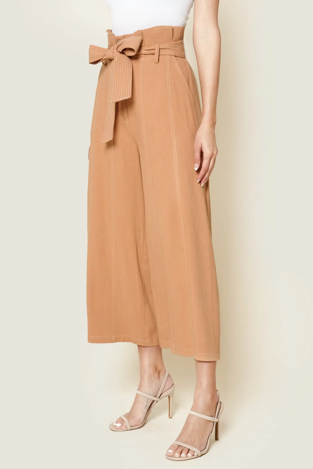 Outback Cropped Paper Bag Waist Pants