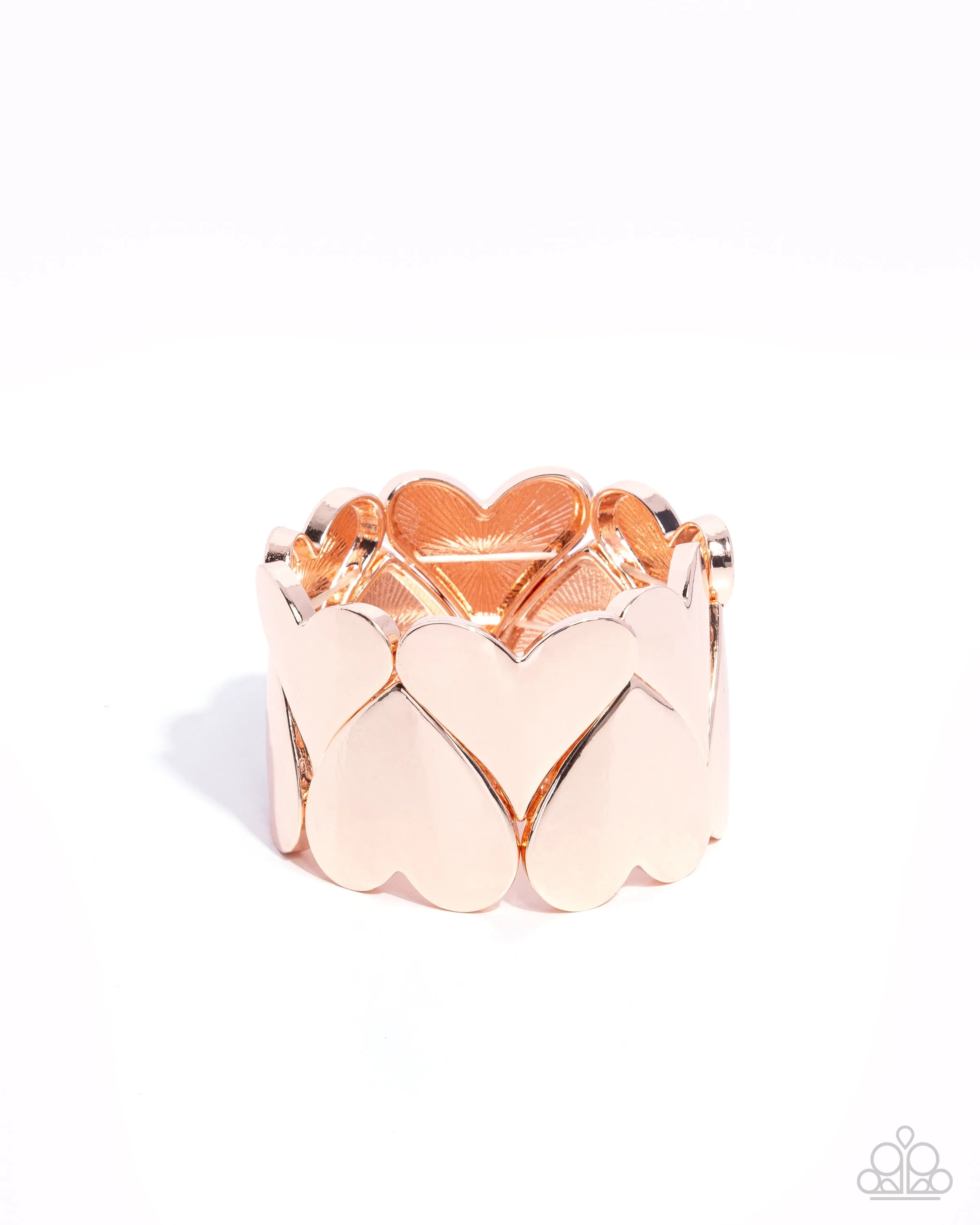 Paparazzi Sweetheart Setting - Rose Gold Bracelet