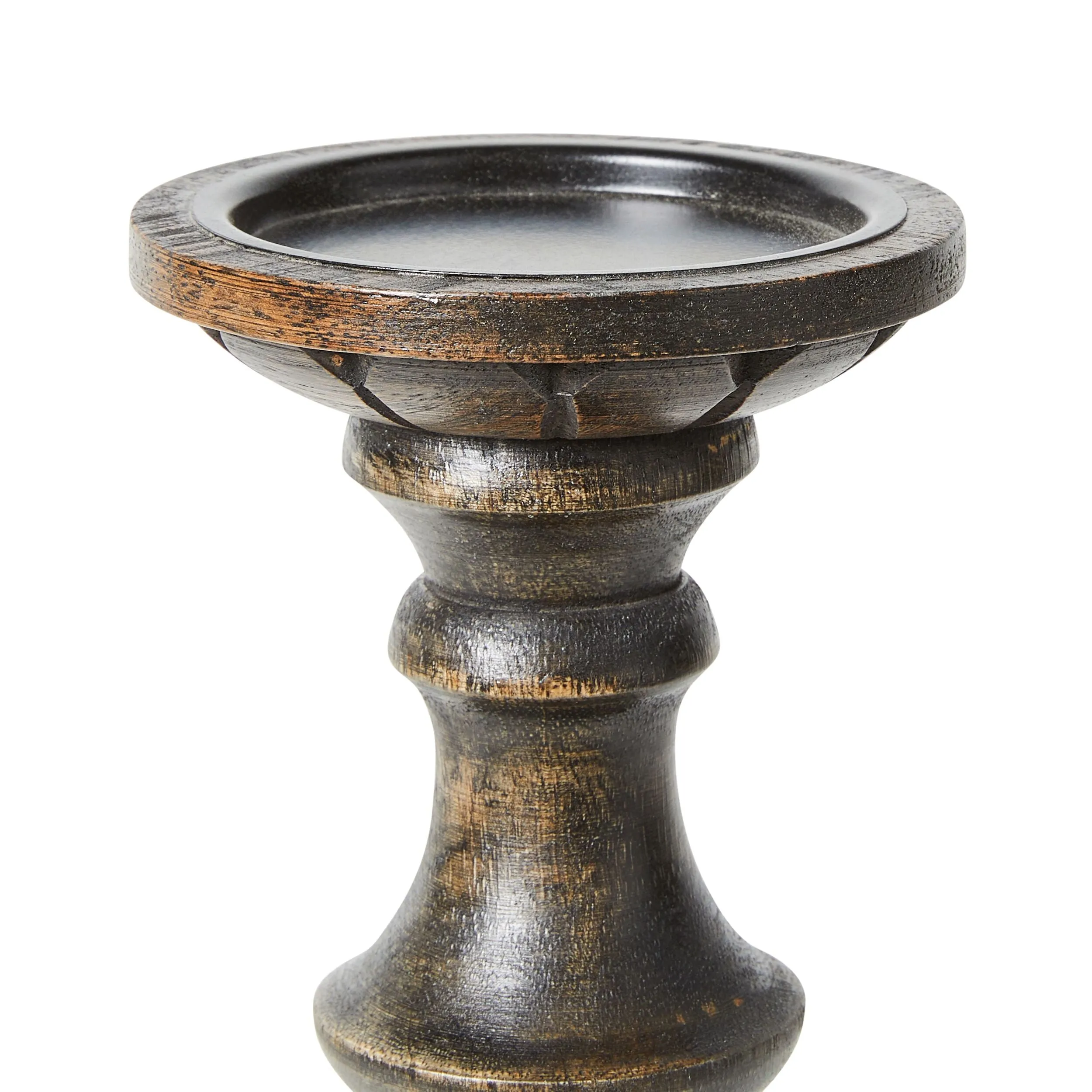 Parvani Candle Stand Noir 32x13x13cm