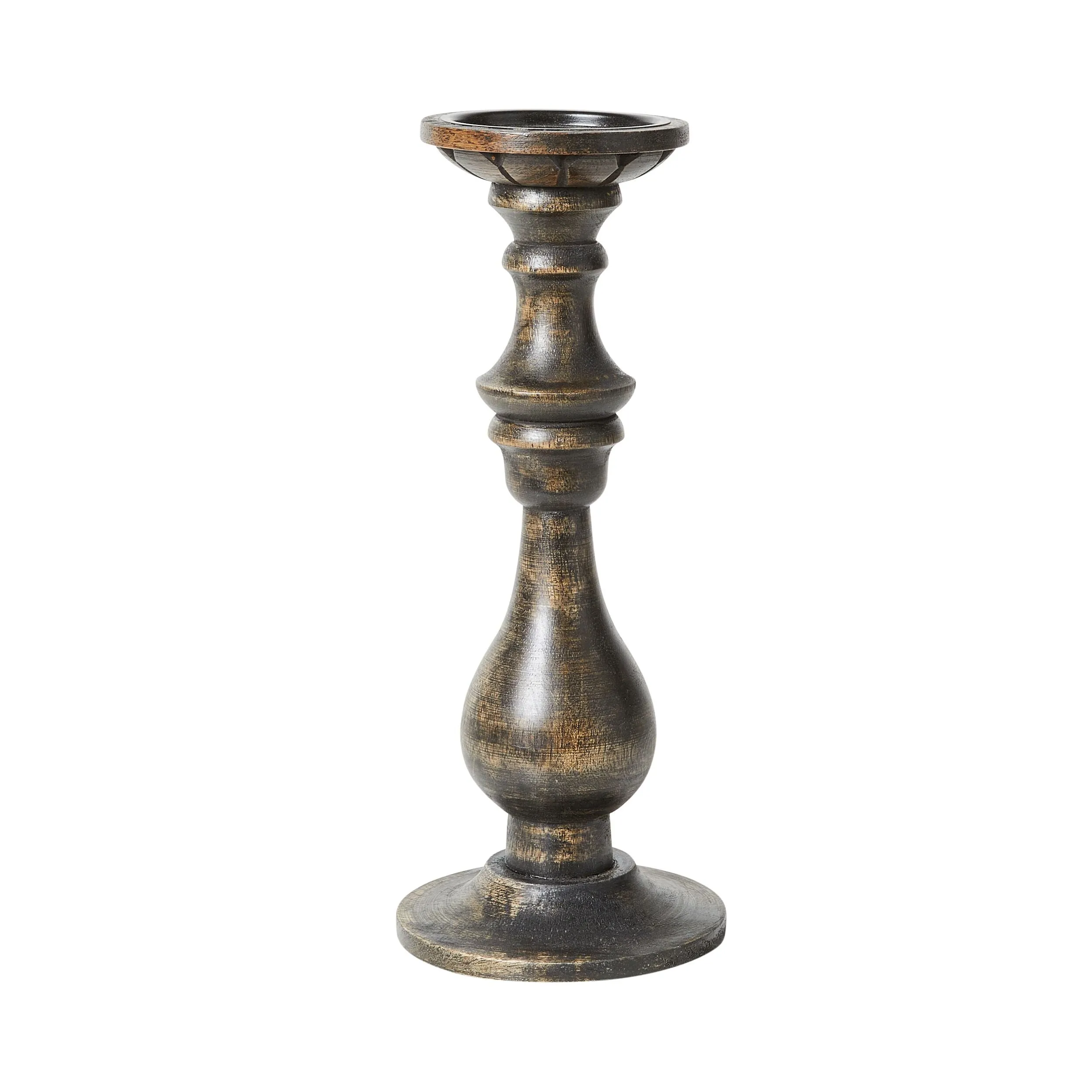 Parvani Candle Stand Noir 32x13x13cm