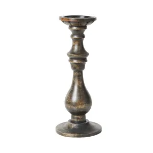 Parvani Candle Stand Noir 32x13x13cm