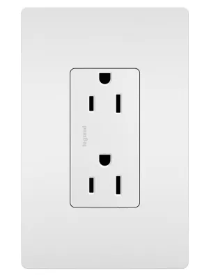 Pass & Seymour radiant® Tamper-Resistant Outlet, White