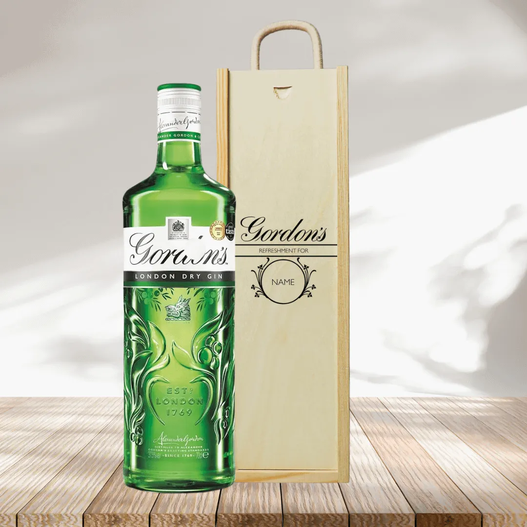 Personalised Gordons London Dry Gin Gift Set (70cl)