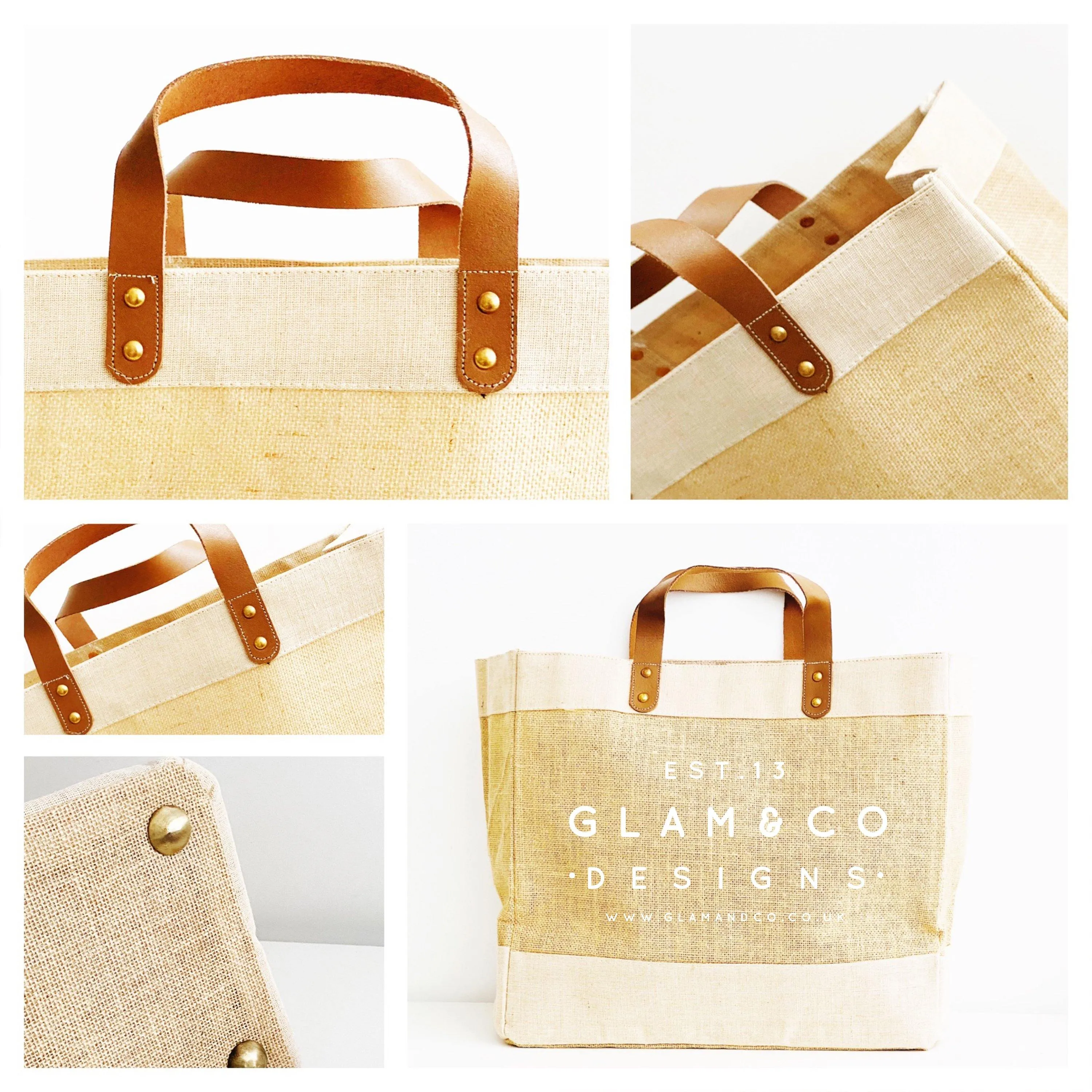 Personalised Jute Tote Bag | Custom Anniversary or Wedding Bag