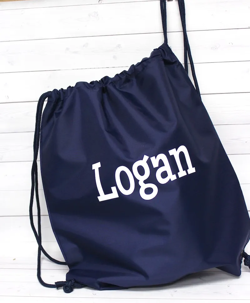 Personalized Drawstring Backpack Bag