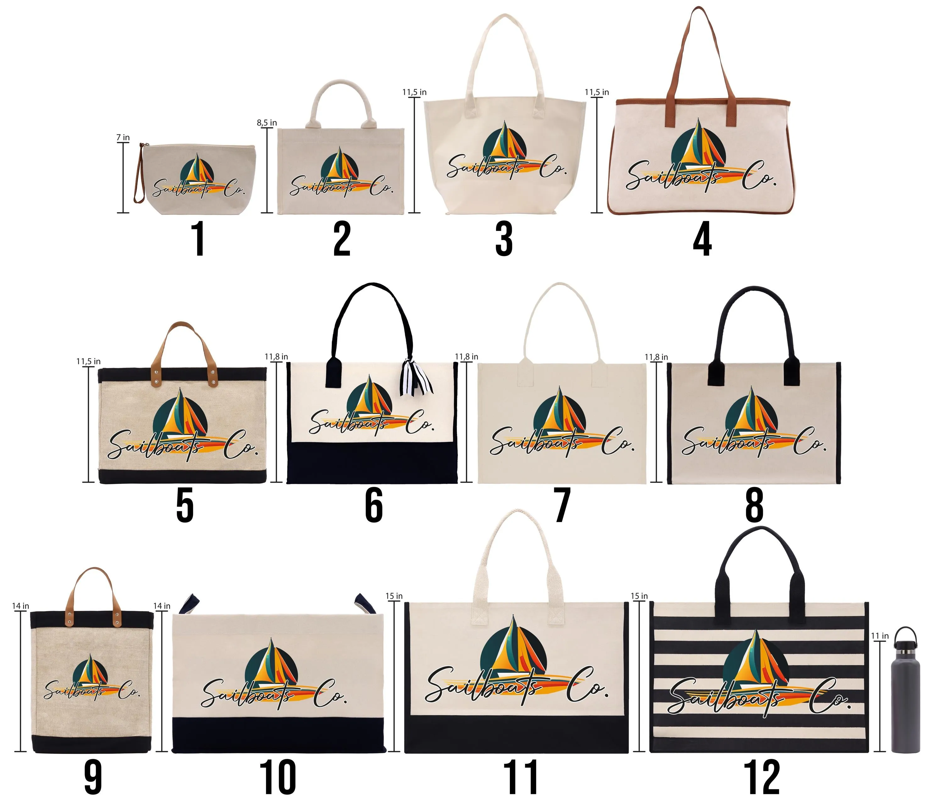 Personalized Name Real Estate Stuff Tote Bag Business Custom Real Estate Agent Gift Bulk Business Logo Realtor Swag Bag (RET1022)