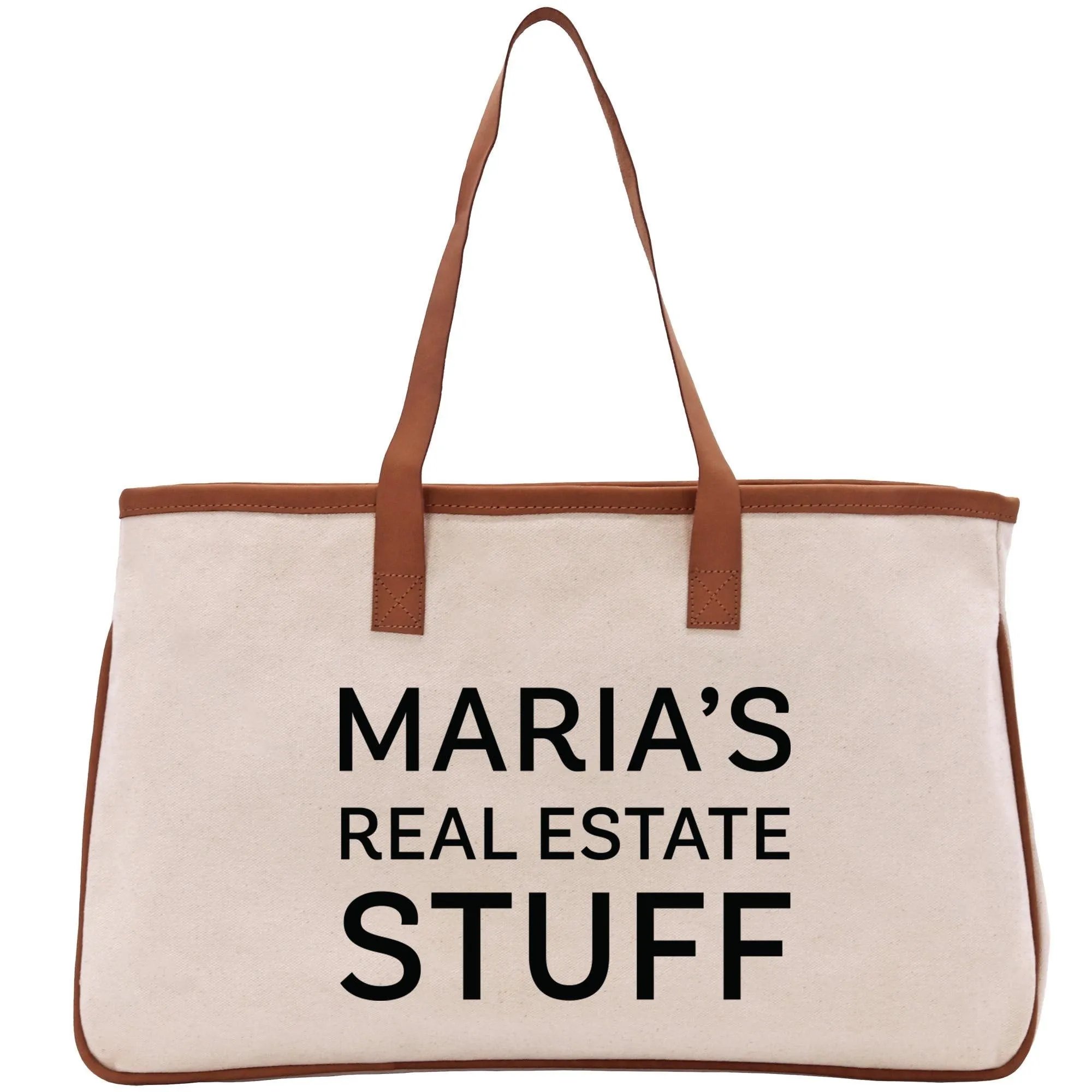 Personalized Name Real Estate Stuff Tote Bag Business Custom Real Estate Agent Gift Bulk Business Logo Realtor Swag Bag (RET1022)