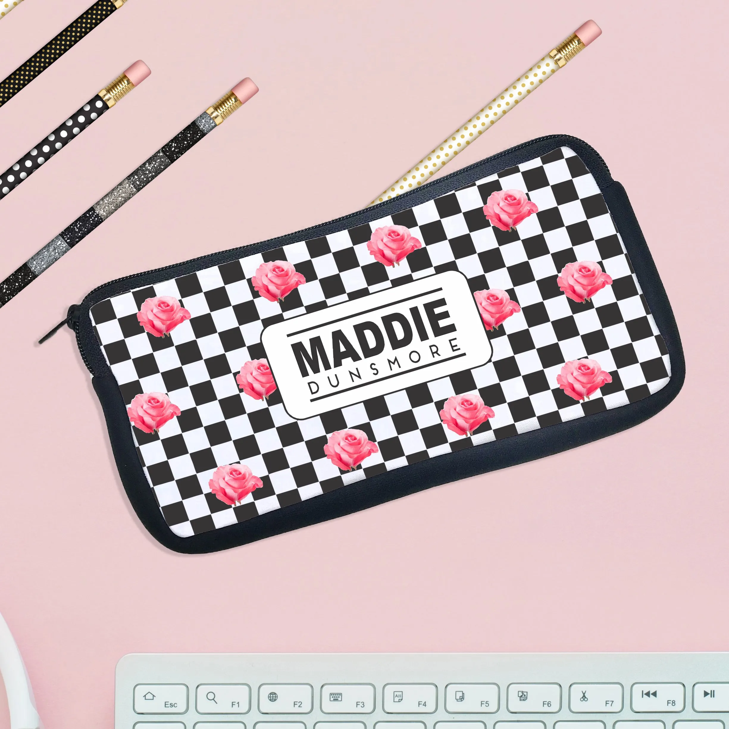 Personalized Pencil Case, Custom Pencil Case, Pencil Bag, "Maddie Dunsmore"