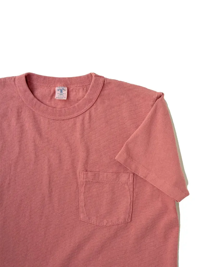 Pigment Dyed Crew Pocket Tee- Radiant Red