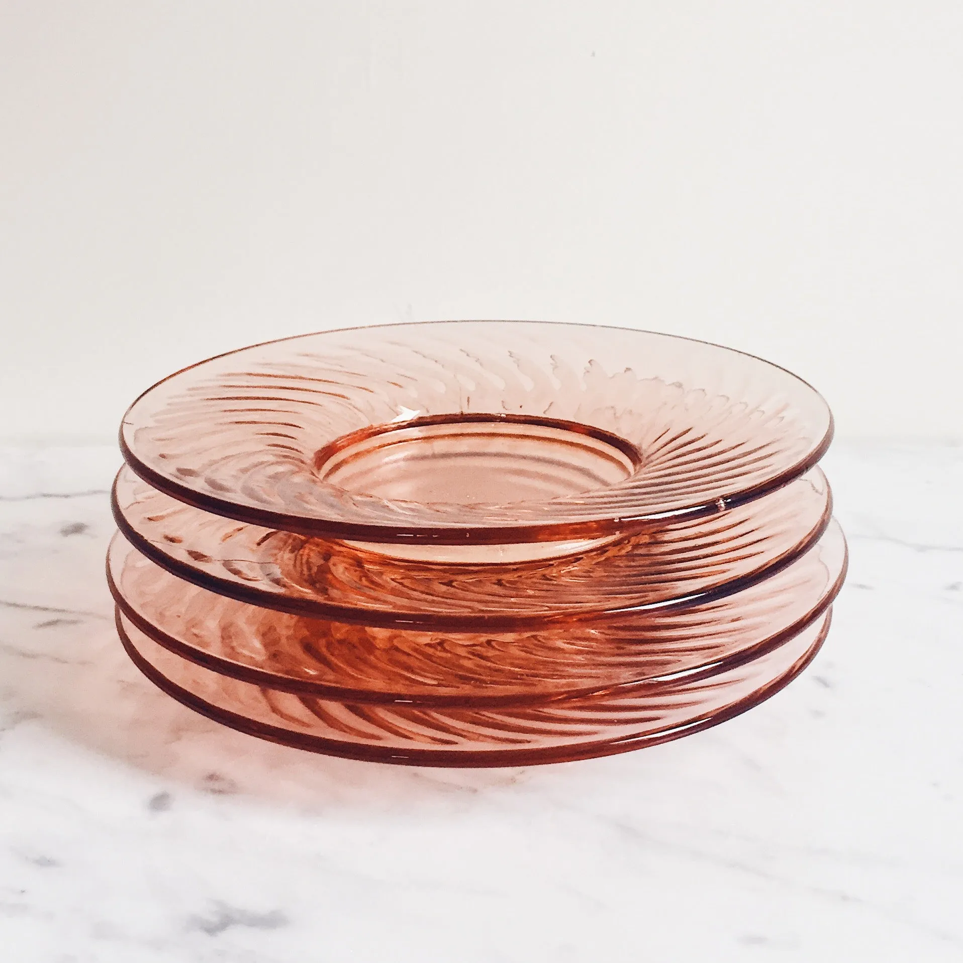 Pink Intoxication Antique Glass Dining Set (22pcs)