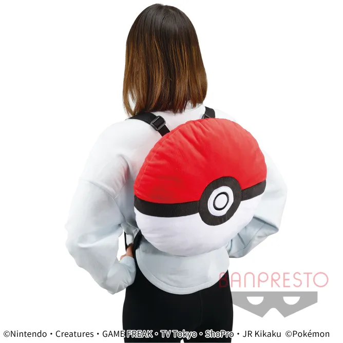 Pokemon Plush Backpack Poke Ball 2022 Banpresto
