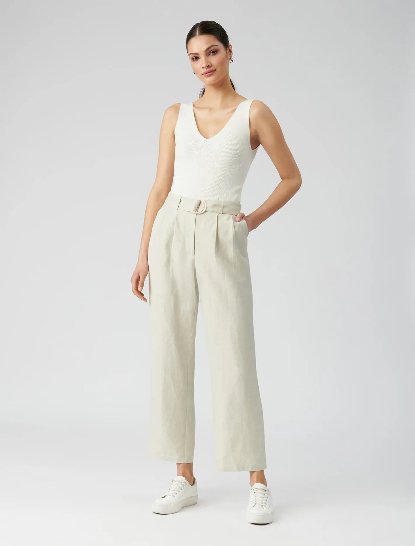 Poppy Linen Straight Leg Pants