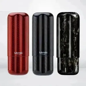 Portable Carbon fibre Travel Cigar case.