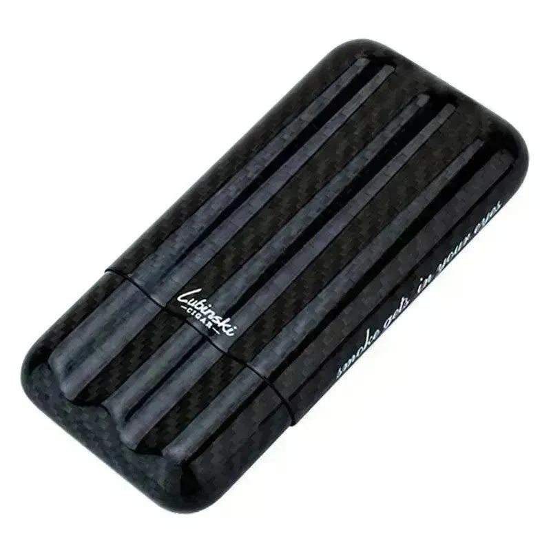 Portable Carbon fibre Travel Cigar case.