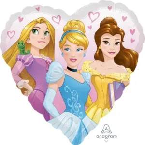 Princess Dream Big Heart Foil Balloon - 45cm