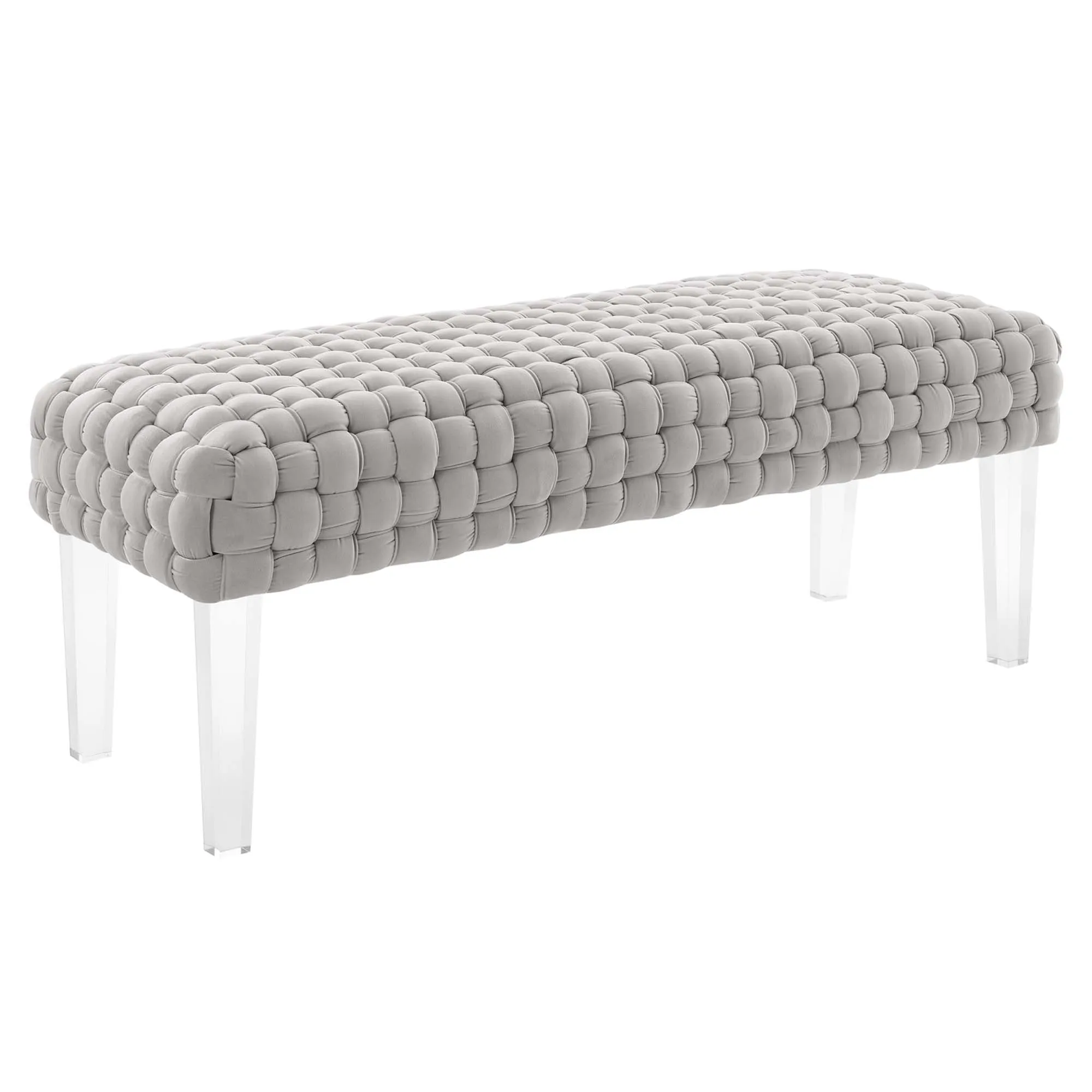 Prologue Woven Performance Velvet Ottoman by Modway