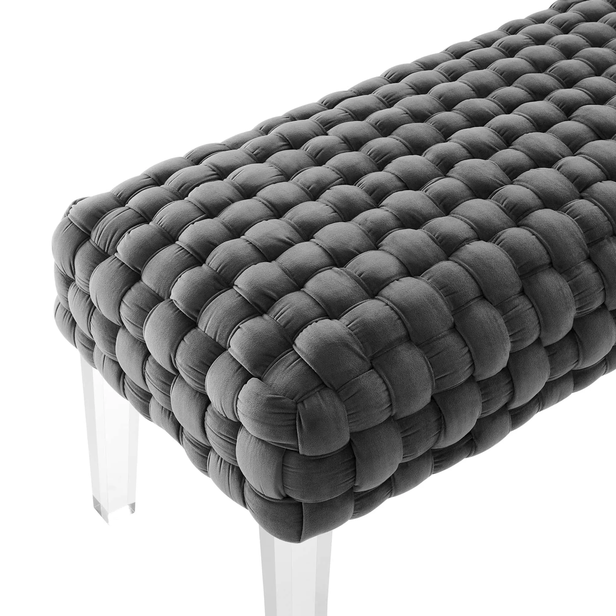 Prologue Woven Performance Velvet Ottoman by Modway