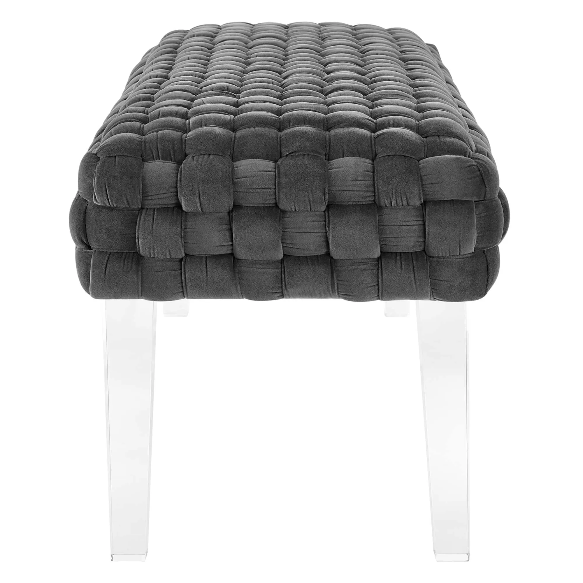 Prologue Woven Performance Velvet Ottoman by Modway