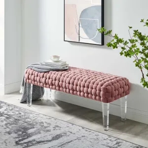 Prologue Woven Performance Velvet Ottoman by Modway