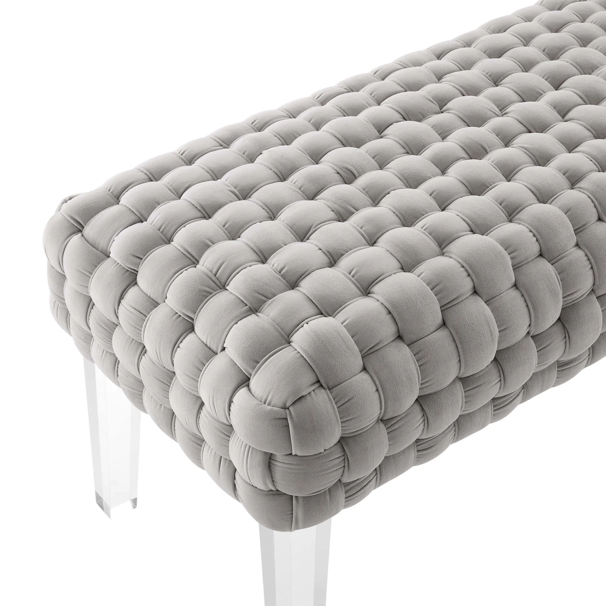 Prologue Woven Performance Velvet Ottoman by Modway