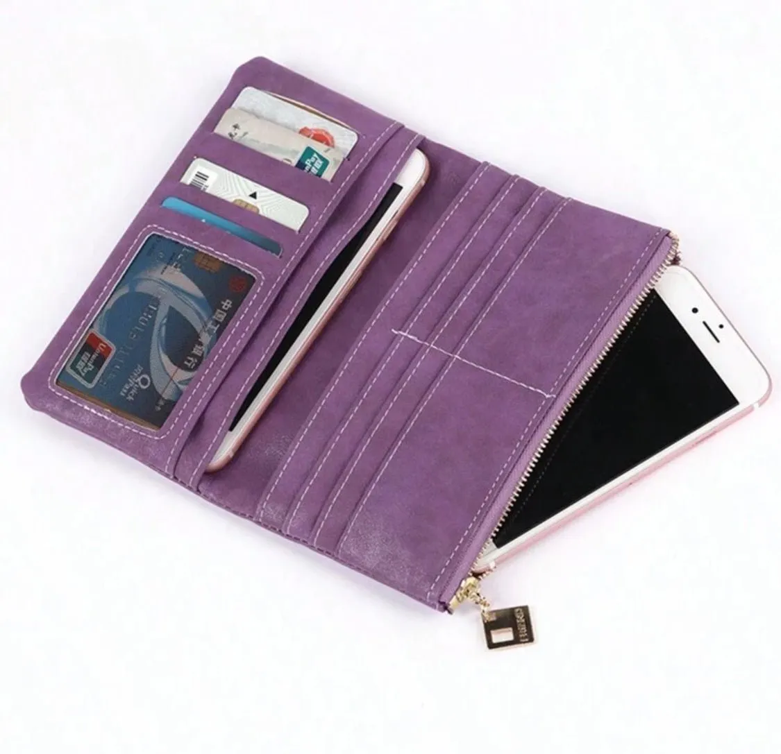 Purple Suede Wallet