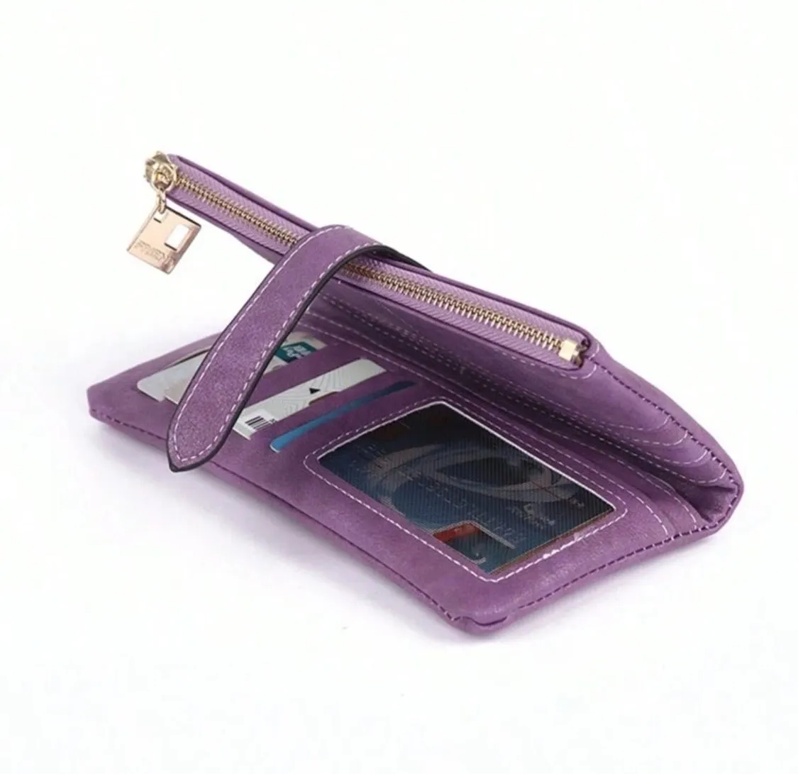 Purple Suede Wallet