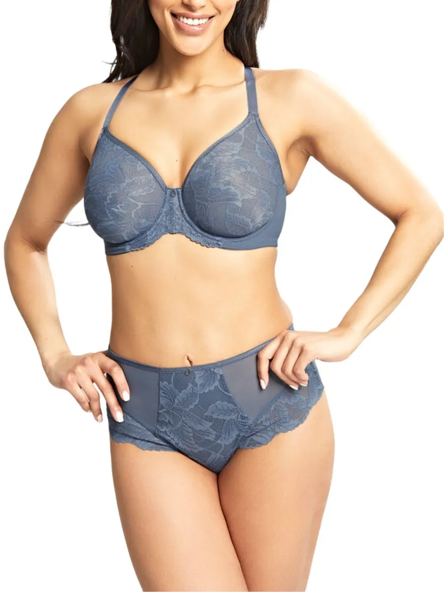 Radiance Full Cup Moulded Bra - Steel Blue