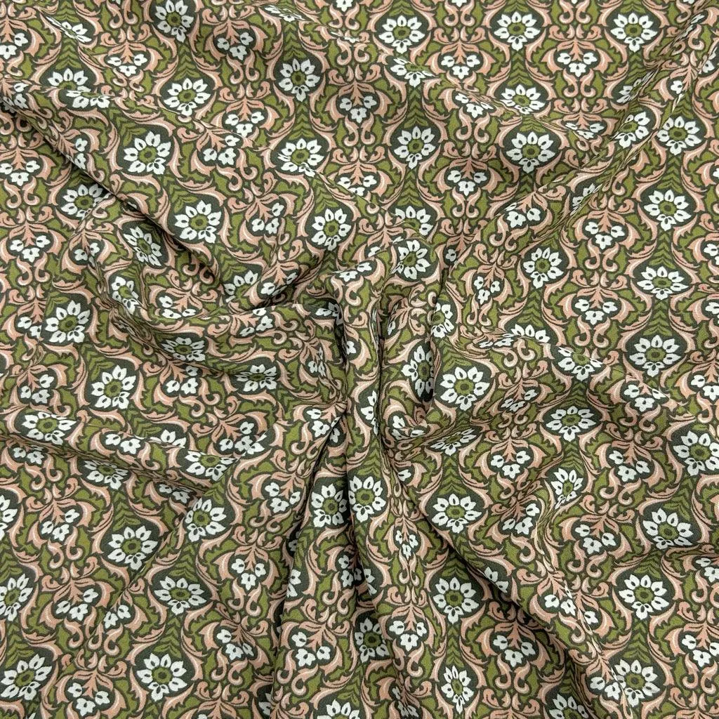Radiant Flowers Viscose Fabric
