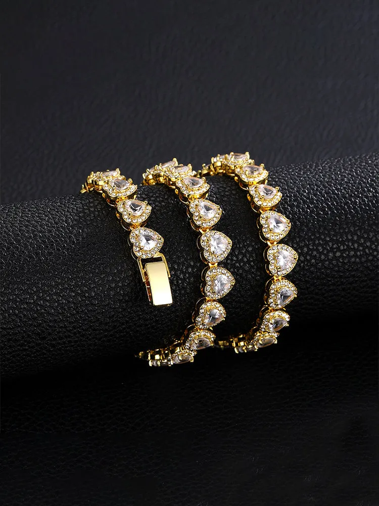 Radiant Hearts Cuba Chain