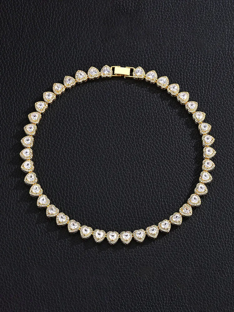 Radiant Hearts Cuba Chain