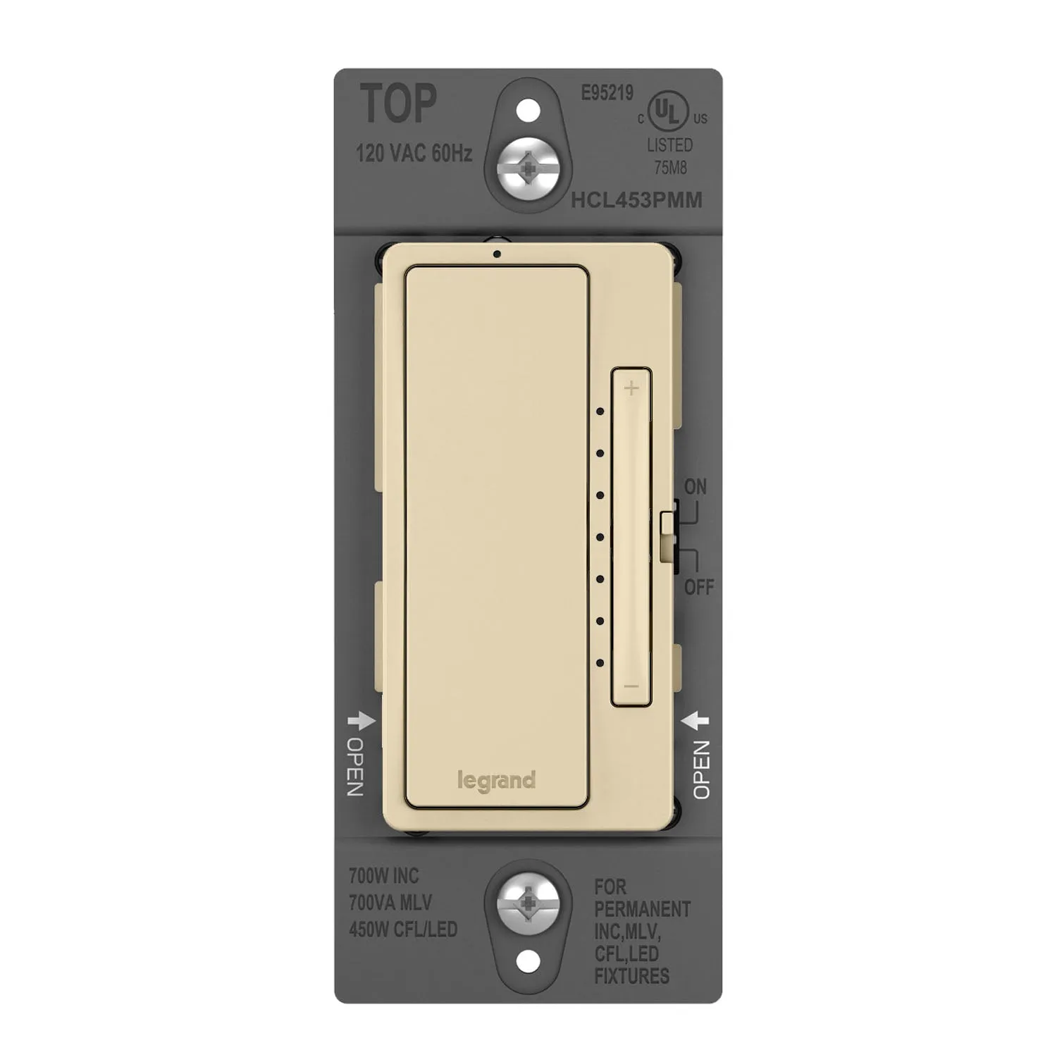radiant Multi-Location Master Dimmer Switch, 450 Watts LED|MLV, Ivory