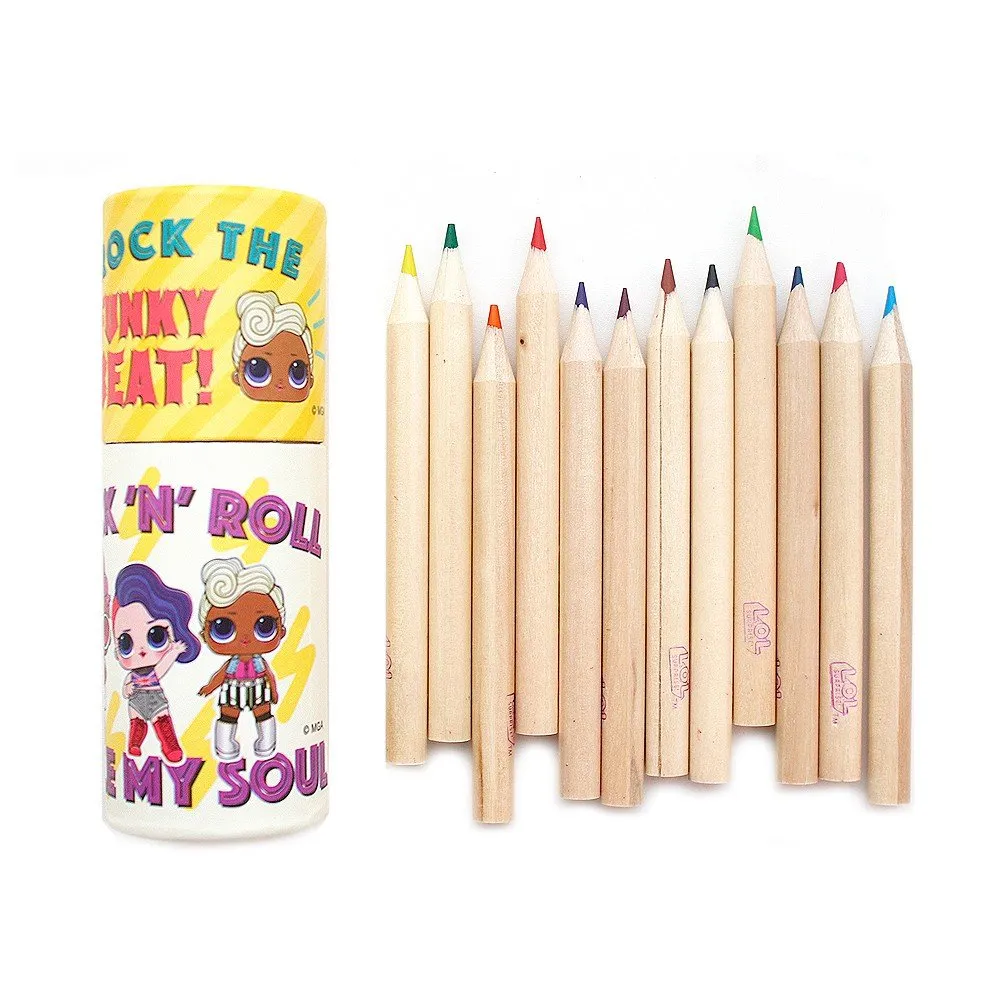 [Random] L.O.L Surprise! 12 Colors Mini Wooden Colored Pencil Set