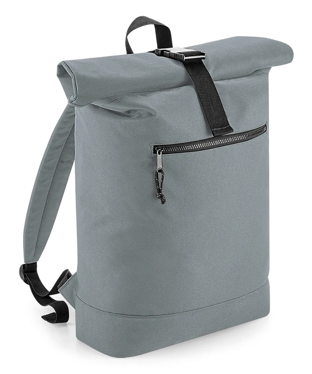 Recycled rolled-top backpack | Pure Grey