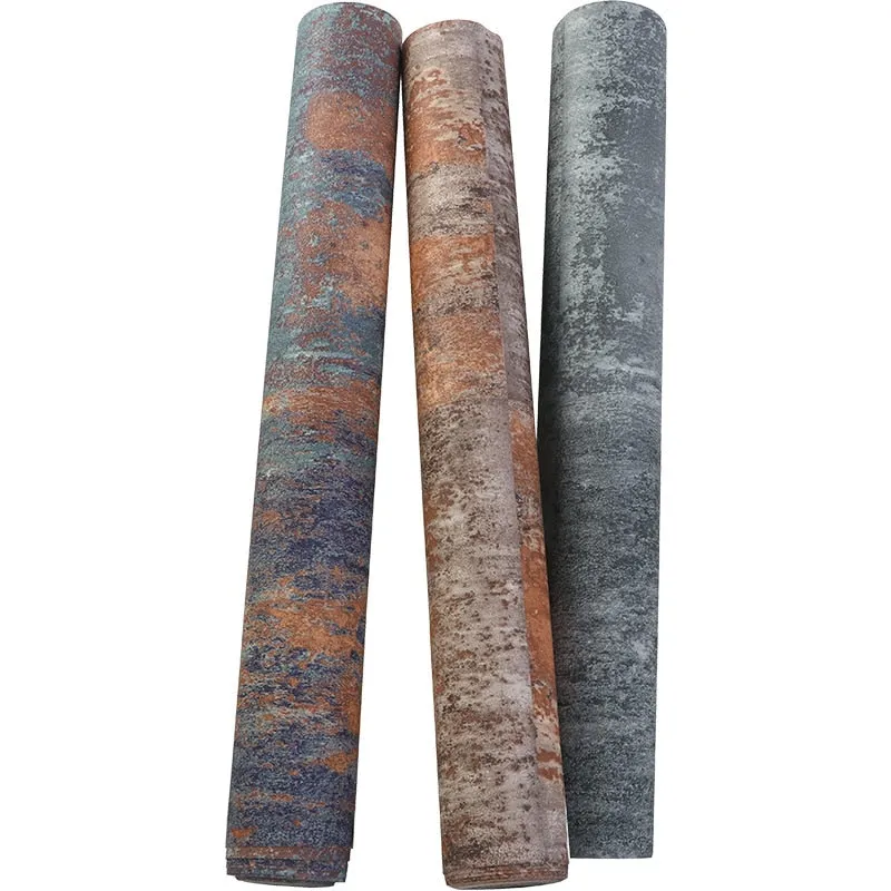 Retro Nostalgic Iron Sheet Effect Industrial Style Wallpaper (5.3 ㎡)