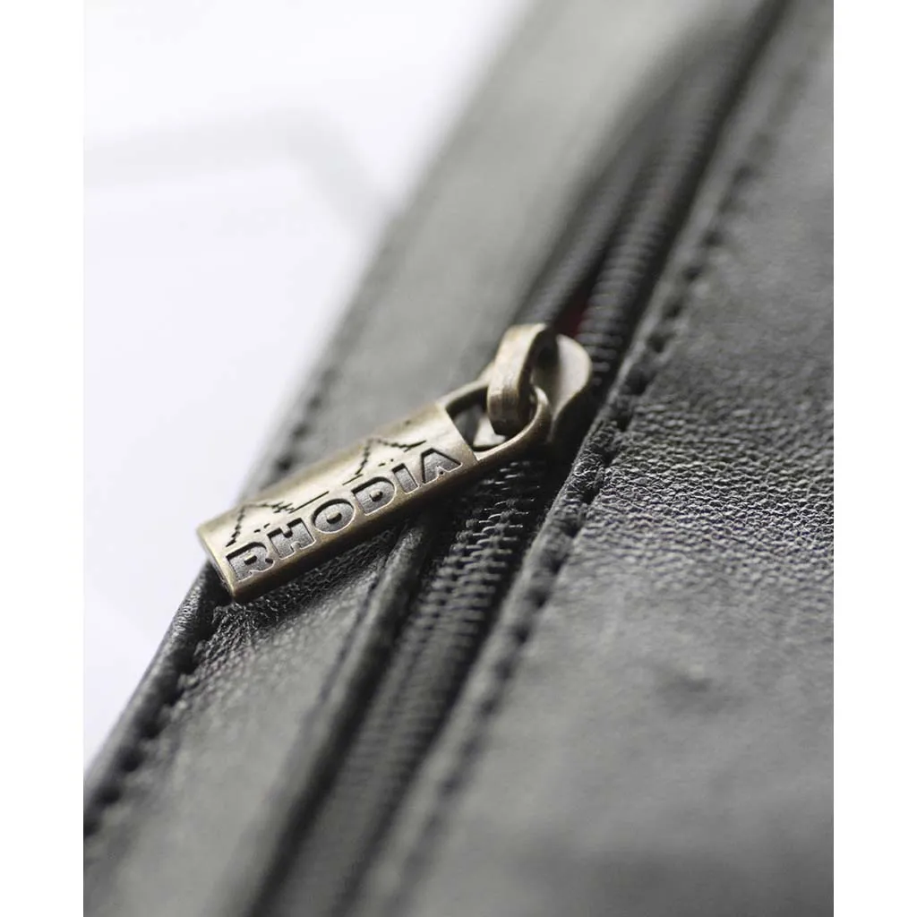 Rhodia Leather Pencil Case Black