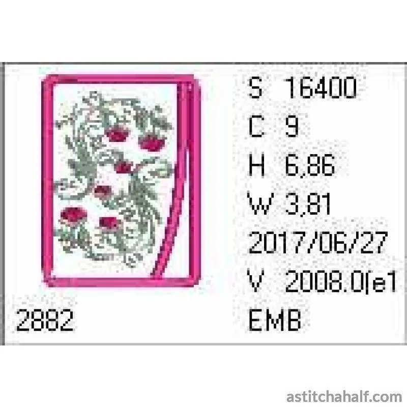 Ring of Roses Eyeglass Case
