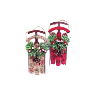 Rustic Sled Ornament 1 pc
