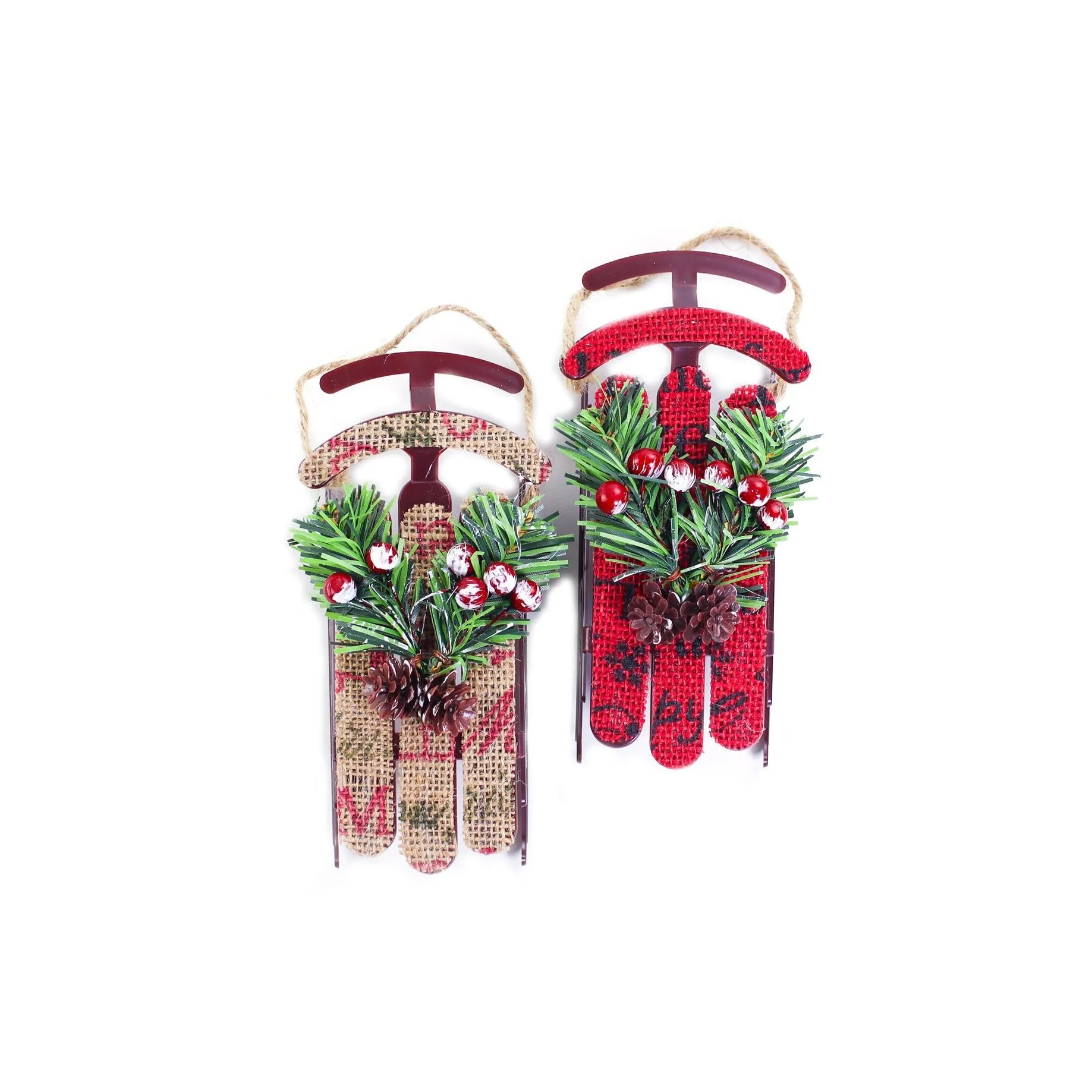 Rustic Sled Ornament 1 pc