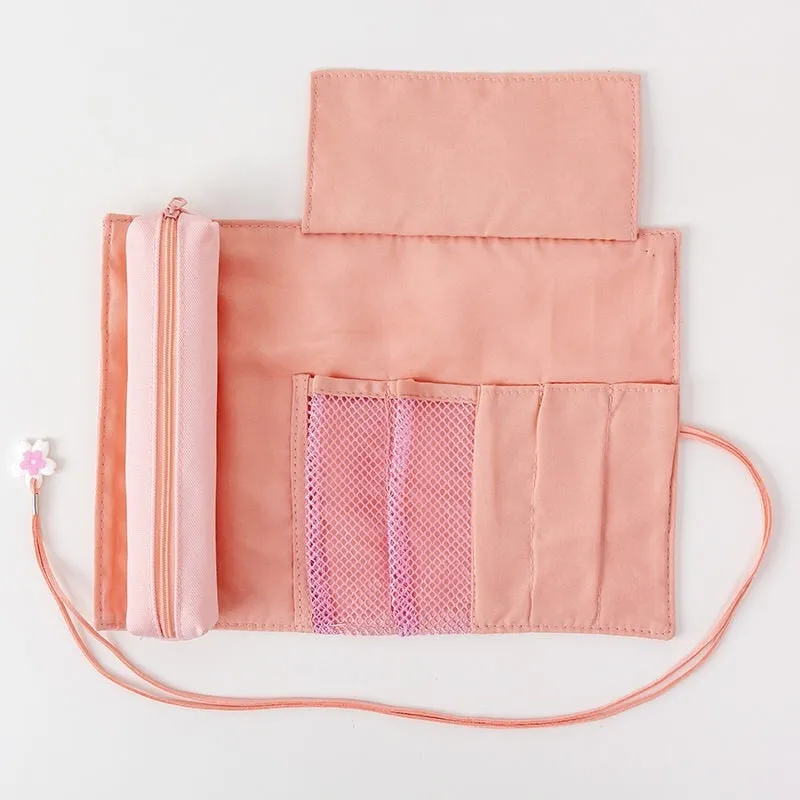 Sakura Roll Up Pencil Bag