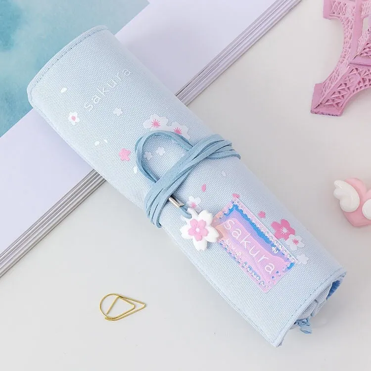 Sakura Roll Up Pencil Bag