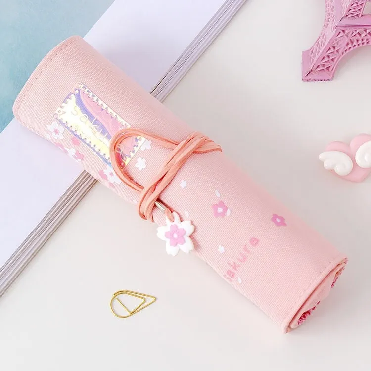Sakura Roll Up Pencil Bag