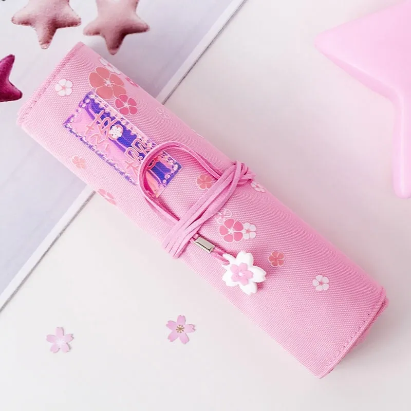 Sakura Roll Up Pencil Bag