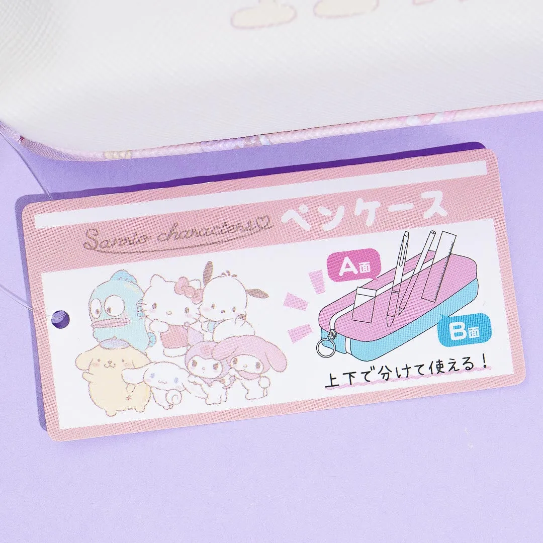 Sanrio Characters Line Up Double Pocket Pen Case