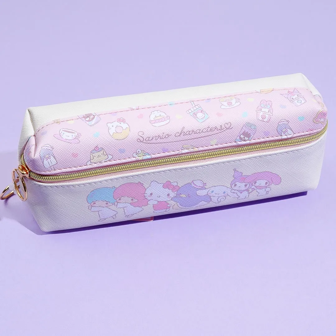 Sanrio Characters Line Up Double Pocket Pen Case