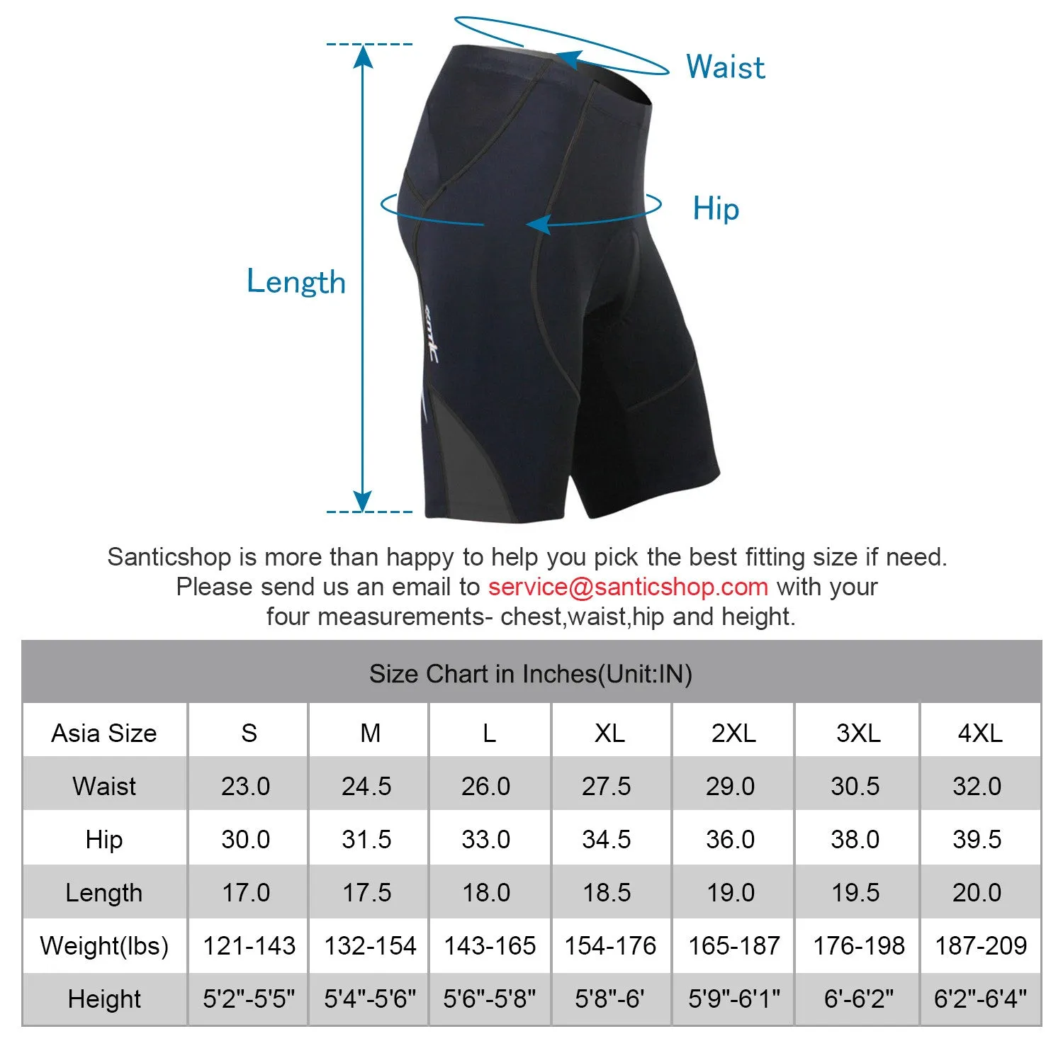 Santic Genting Gray Men Padded Cycling Shorts