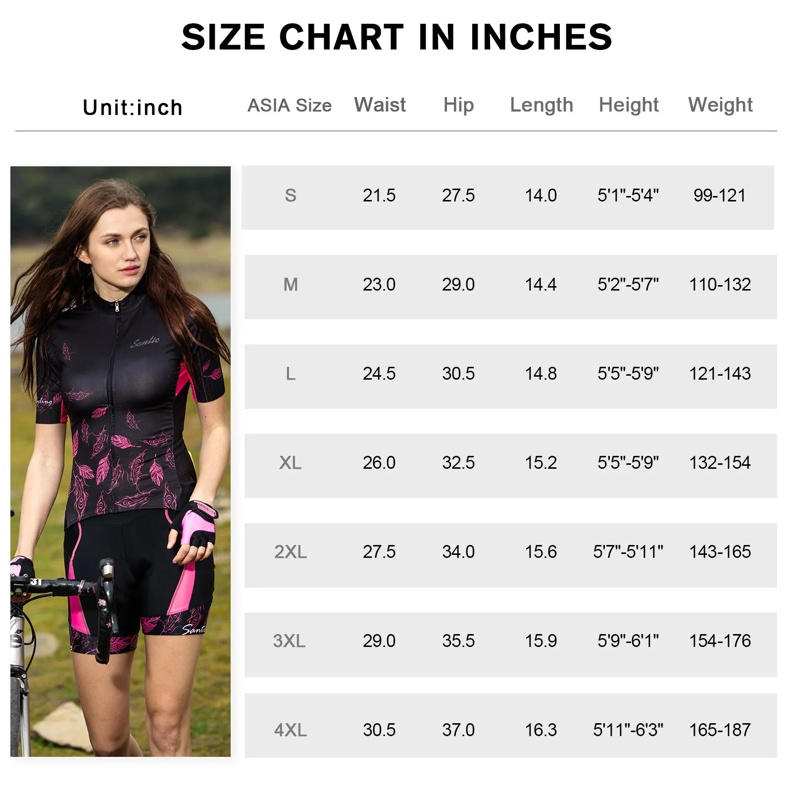 Santic Hana Pink Women Padded Cycling Short